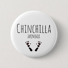 Chapa Redonda De 5 Cm Chinchilla Momma - Diseño de papel