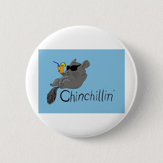 Chapa Redonda De 5 Cm chinchillin (Anverso)