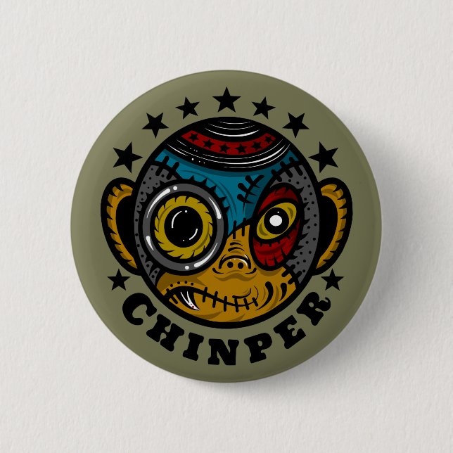 Chapa Redonda De 5 Cm CHINPER Button badges (Anverso)