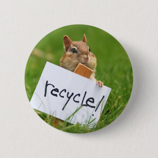 Chapa Redonda De 5 Cm chipmunk para reciclar