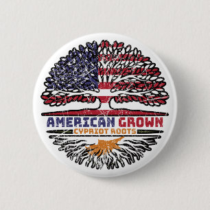 Chapa Redonda De 5 Cm Chipre chipriota estadounidense estadounidense est