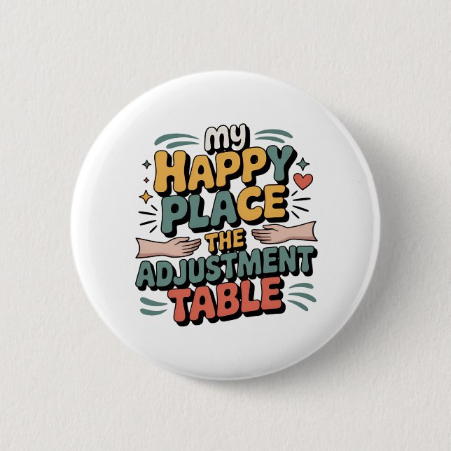 Chapa Redonda De 5 Cm Chiropractic Adjustment Bliss for Back Pain Relief (Anverso)