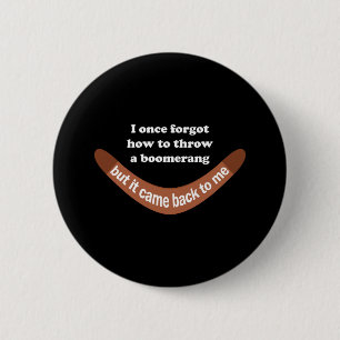 Chapa Redonda De 5 Cm Chiste Boomerang