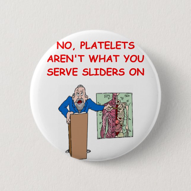 Chapa Redonda De 5 Cm chiste de la Facultad de Medicina (Anverso)