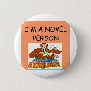 Chapa Redonda De 5 Cm chiste del lector del escritor