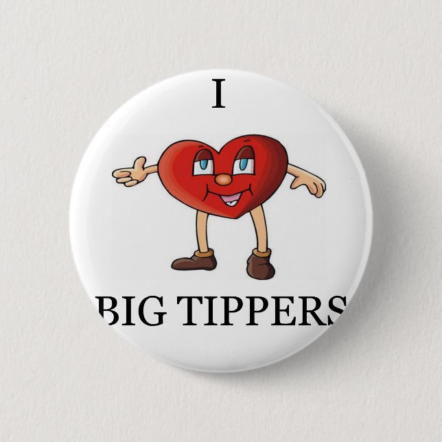 Chapa Redonda De 5 Cm chiste divertido de la camarera (Anverso)