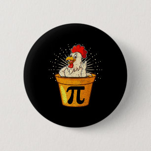 Chapa Redonda De 5 Cm Chiste divertido de matemáticas de olla de pollo p