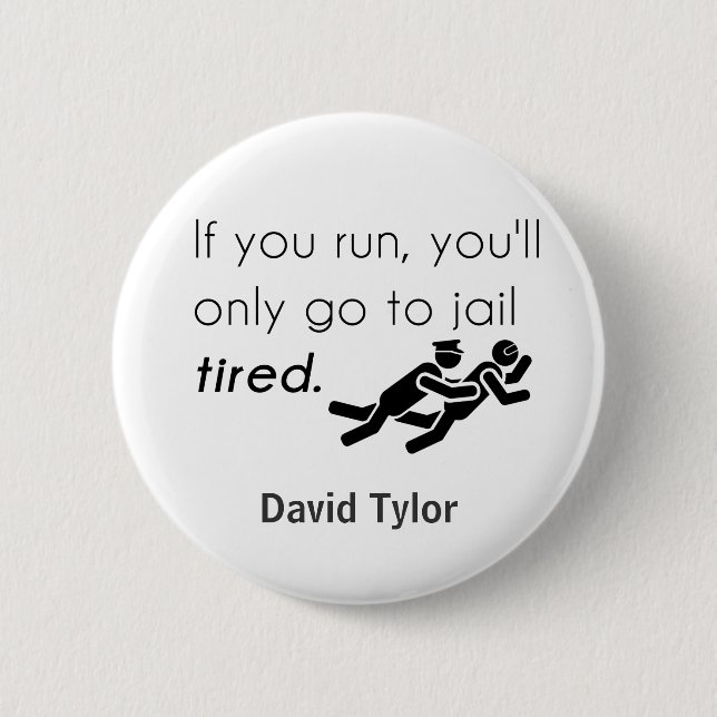 Chapa Redonda De 5 Cm Chistes de la policía (Anverso)