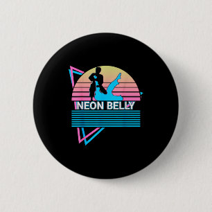 Chapa Redonda De 5 Cm Chistoso Jiu Jitsu Bjj Retro Neon Barriga 