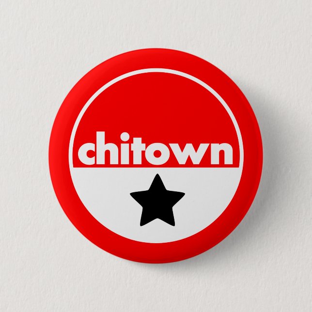 Chapa Redonda De 5 Cm ChiTown (Anverso)