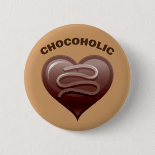 CHAPA REDONDA DE 5 CM CHOCOHOLIC