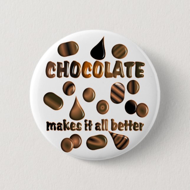 Chapa Redonda De 5 Cm Chocolate (Anverso)