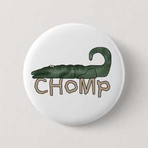Chapa Redonda De 5 Cm Chomp el cocodrilo
