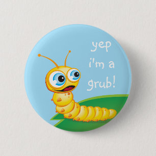 Chapa Redonda De 5 Cm Chomp el Grub ::