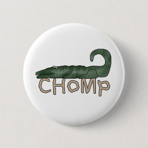 Chapa Redonda De 5 Cm Chomp las camisetas y los regalos del cocodrilo