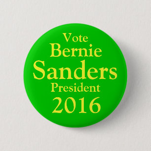 Chapa Redonda De 5 Cm Chorreadoras de Bernie para el presidente