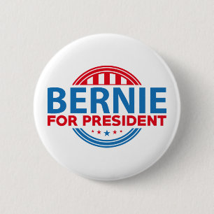Chapa Redonda De 5 Cm Chorreadoras de Bernie para el presidente