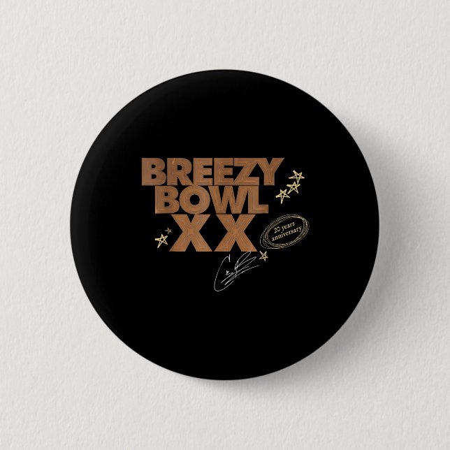 Chapa Redonda De 5 Cm Chris Breezy Xx 2025 (Anverso)
