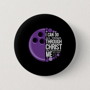 Chapa Redonda De 5 Cm Christian Bowling Gracioso regalo personalizado de