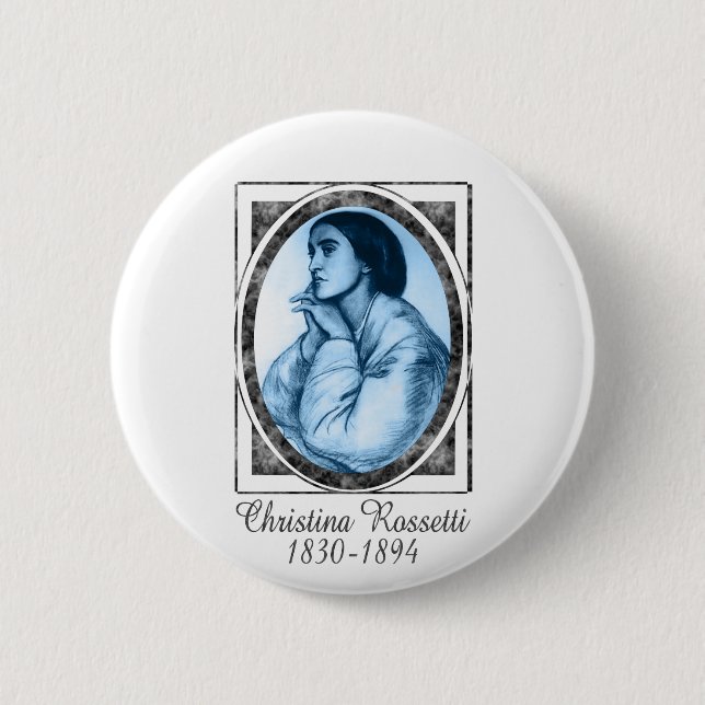 Chapa Redonda De 5 Cm Christina Rossetti (Anverso)