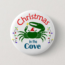 Chapa Redonda De 5 Cm Christmas in the Cove Medium Button