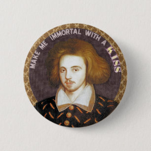 Chapa Redonda De 5 Cm Christopher Marlowe