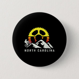 Chapa Redonda De 5 Cm Ciclismo de montaña Carolina North Retro Ciclista