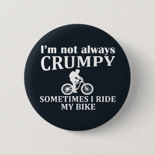 Chapa Redonda De 5 Cm Ciclismo de montaña MTB Humor Divertido Cita de ci