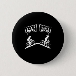 Chapa Redonda De 5 Cm Ciclista I Love Bikes