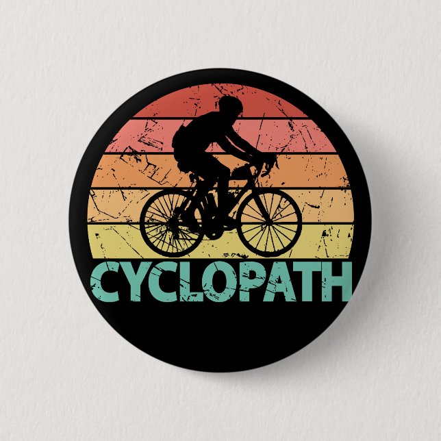 Chapa Redonda De 5 Cm Ciclopath divertida (Anverso)