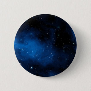 Chapa Redonda De 5 Cm Cielo estrellado azul