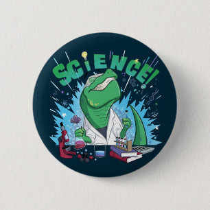 Chapa Redonda De 5 Cm ¡Ciencia-asaurus - hice una ciencia!