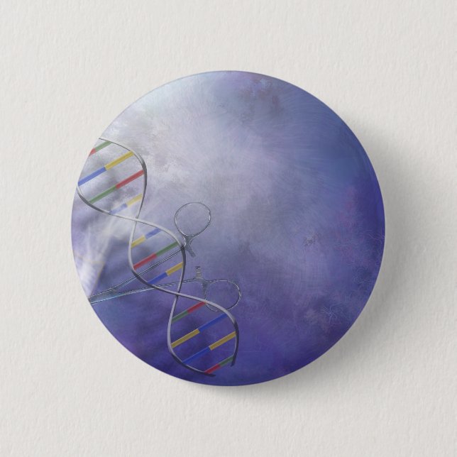 CHAPA REDONDA DE 5 CM CIENCIA DE LA DNA (Anverso)