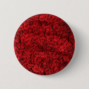Chapa Redonda De 5 Cm Cientos de hermosas rosas rojas