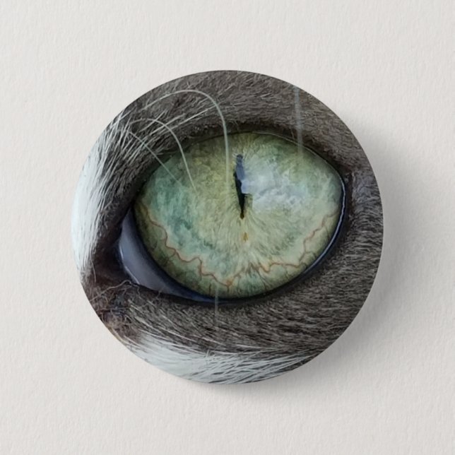 Chapa Redonda De 5 Cm Ciérrese encima del ojo de gato (Anverso)