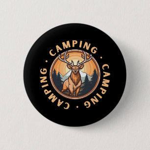 Chapa Redonda De 5 Cm Ciervos - Salvajismo - Camping