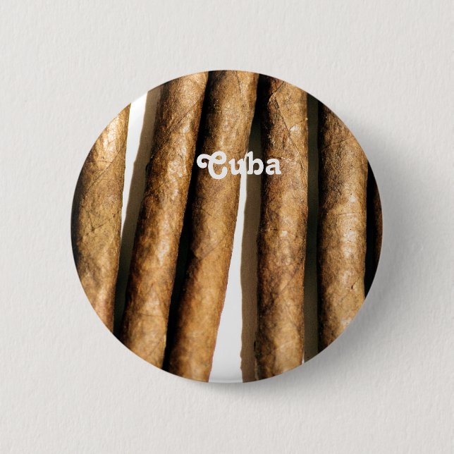 Chapa Redonda De 5 Cm Cigarros cubanos (Anverso)
