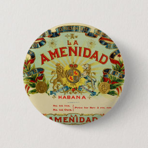 Chapa Redonda De 5 Cm Cigarros de Amenidad del La