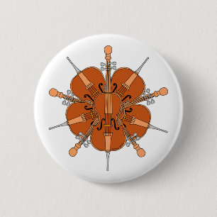 Chapa Redonda De 5 Cm Cinco Cellos