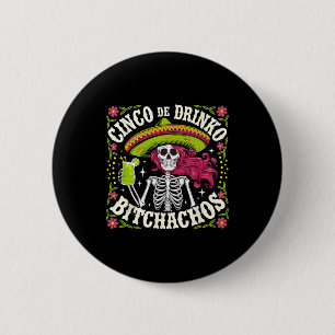 Chapa Redonda De 5 Cm Cinco De Mayo Divertido Fiesta Mexicana Cinco De D