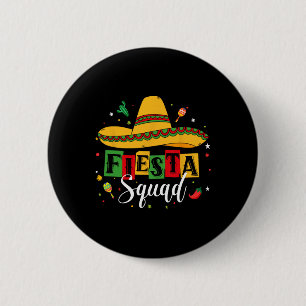 Chapa Redonda De 5 Cm Cinco De Mayo Fiesta Escuadrón Fiesta Cinco De