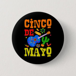 Chapa Redonda De 5 Cm Cinco De Mayo Fiesta Mexicana 5 De Mayo Hombres A