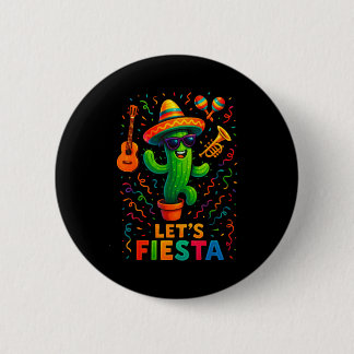 Chapa Redonda De 5 Cm Cinco de mayo mexican cactus party funny letsCinco