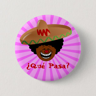 Chapa Redonda De 5 Cm Cinco de Mayo - Que Pasa: Español para la fiesta