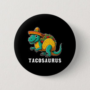 Chapa Redonda De 5 Cm Cinco De Mayo Taco Tacosaurus Dinosaurio T-rex 5 D