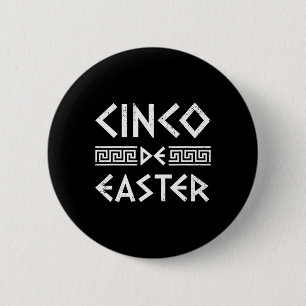 Chapa Redonda De 5 Cm Cinco De Pascua Difícil Cinco De Mayo Griego Ortod