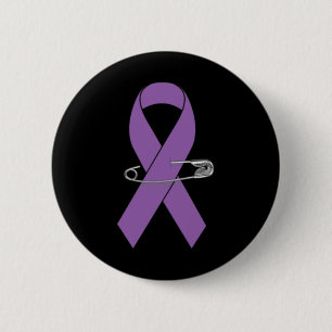 Chapa Redonda De 5 Cm Cinta de apoyo a la Caminata de Concienciación sob
