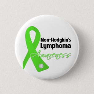 Chapa Redonda De 5 Cm Cinta de la conciencia del linfoma de Non-Hodgkins