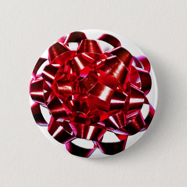 Chapa Redonda De 5 Cm Cinta de Navidades rojos de invierno de vacaciones (Anverso)