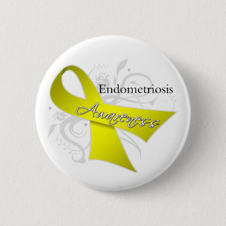 Chapa Redonda De 5 Cm Cinta de sensibilización sobre la endometriosis